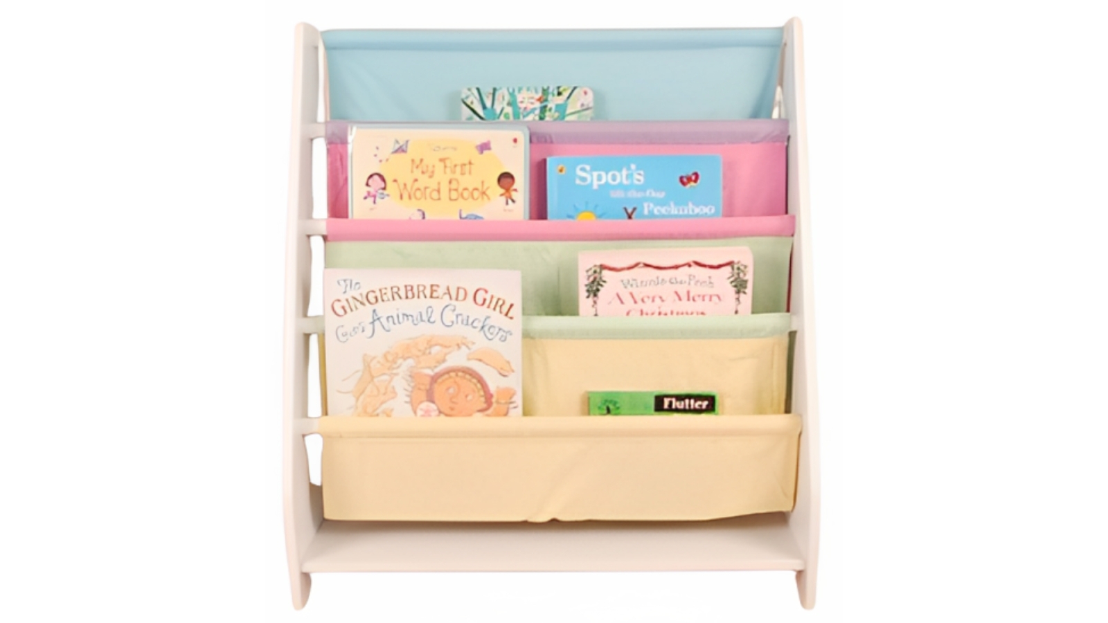 All 4 Kids Charlie White Kids Wooden Magazine Bookcase