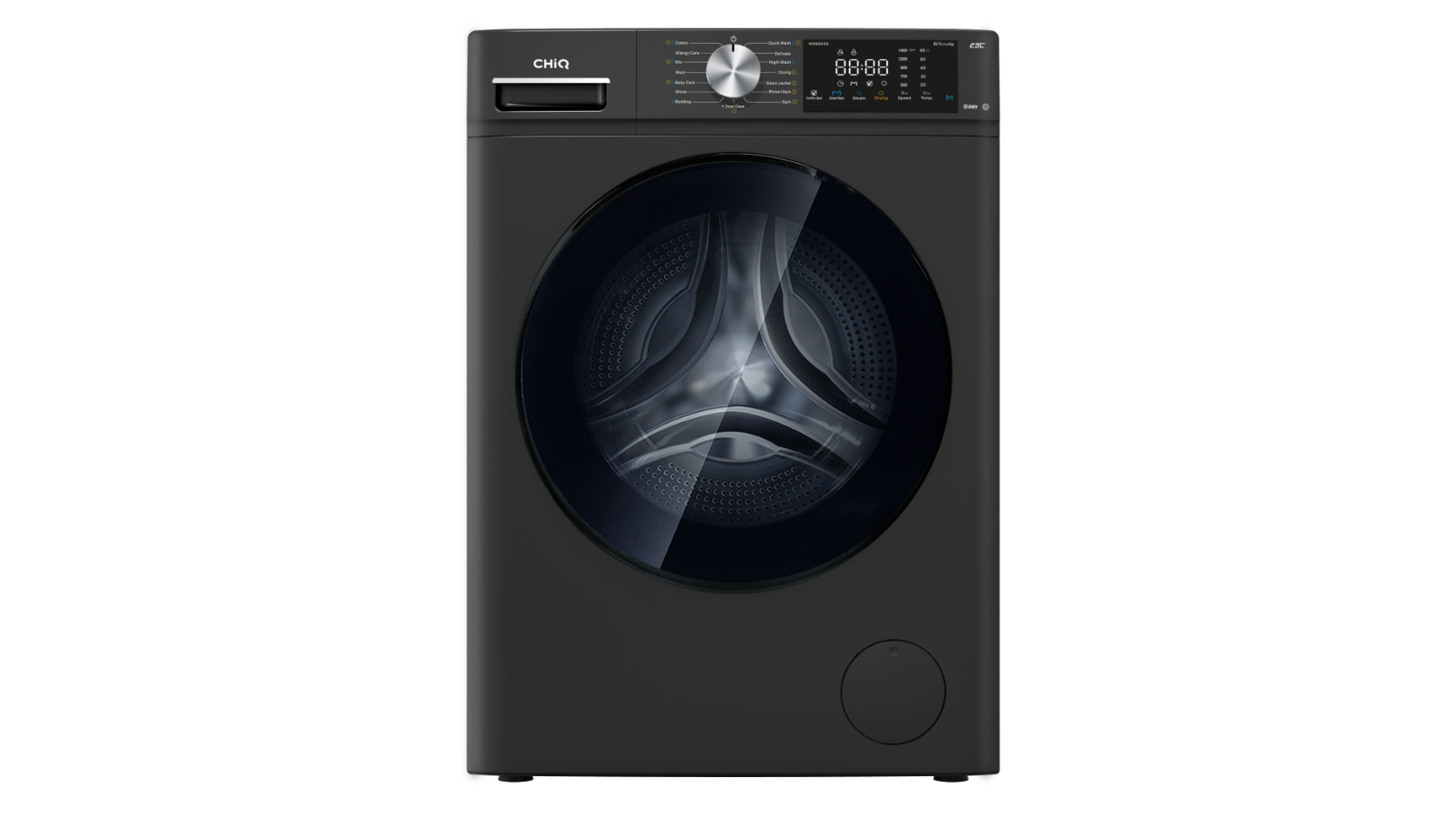 ChiQ 8.5kg Washer and Dryer Combo - Gunmetal