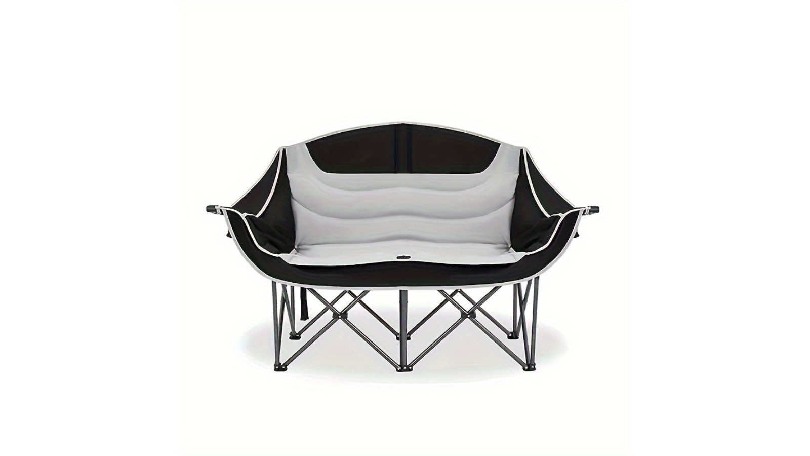 NNETM 2-Person Folding Loveseat Camping Chair Outdoor
