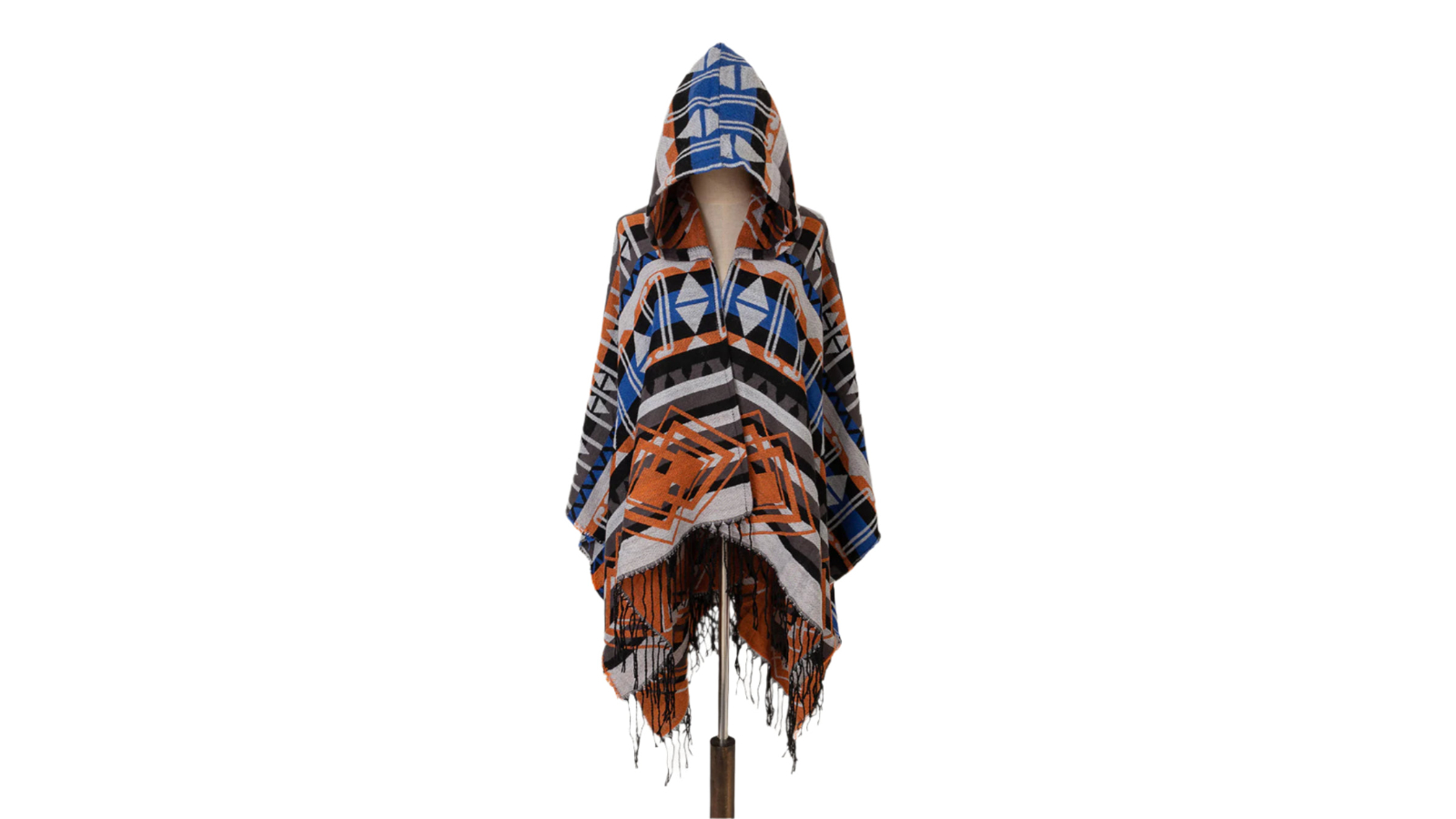 NNETM Womens Vintage Hooded Plaid Shawl Blanket Scarf