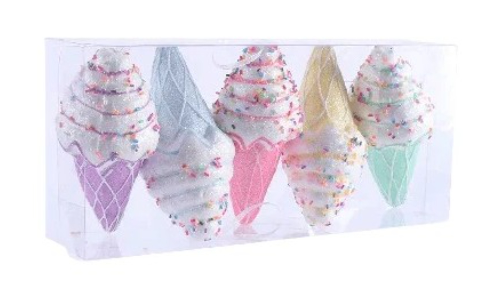NNEOBA Festive Christmas Tree Ornament with Tree Ice Cream Pendant