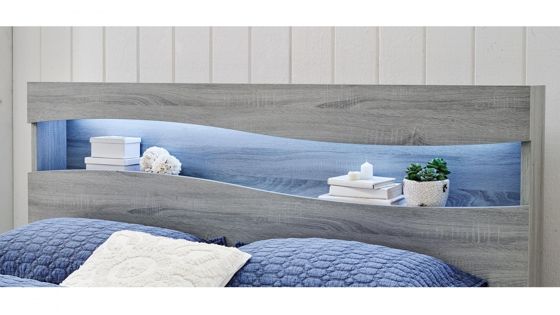 Wave Side Gaslift Bed Queen Harvey Norman