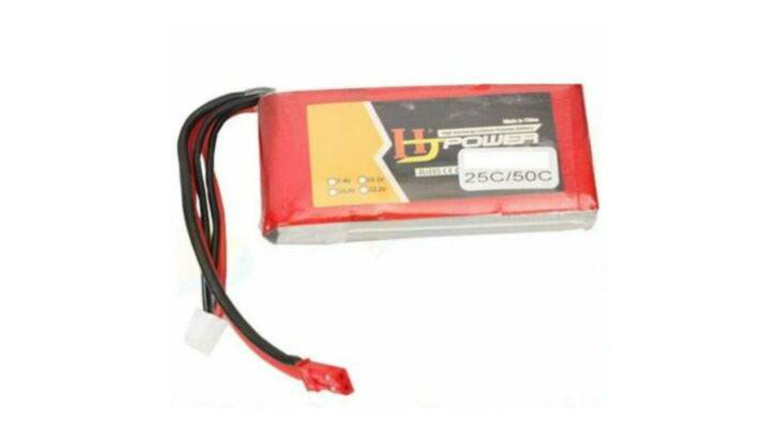 BatteryMate BMBt74/25c 7.4V 1300mAh Li-Po with Plug for RC FPV Drone Heli Car Battery
