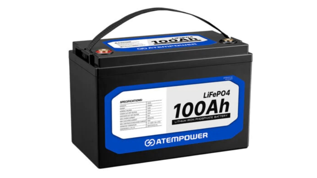 Atem Power 12V 100AH Rechargeable Lithium Battery