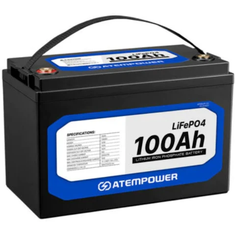 Atem Power 12V 100AH Rechargeable Lithium Battery