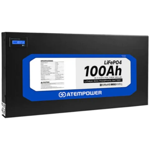 Atem Power 12V 100AH Slimline Lithium Battery