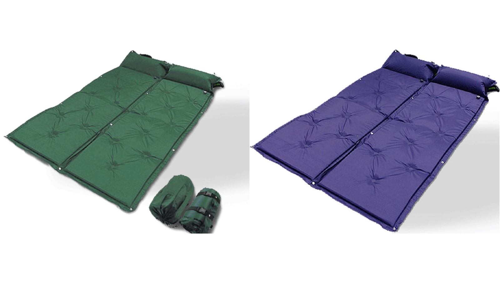 Bargene Double Self Inflating Mattress Sleeping Pillow with Bag