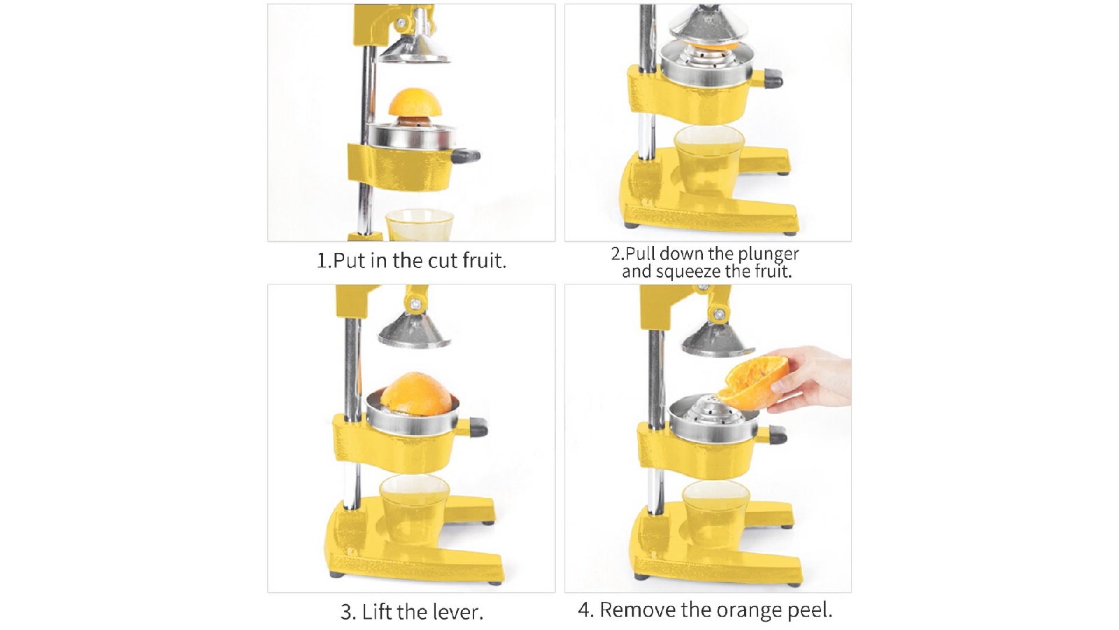 SOGA Commercial Manual Juicer Hand Press Juice Extractor Squeezer