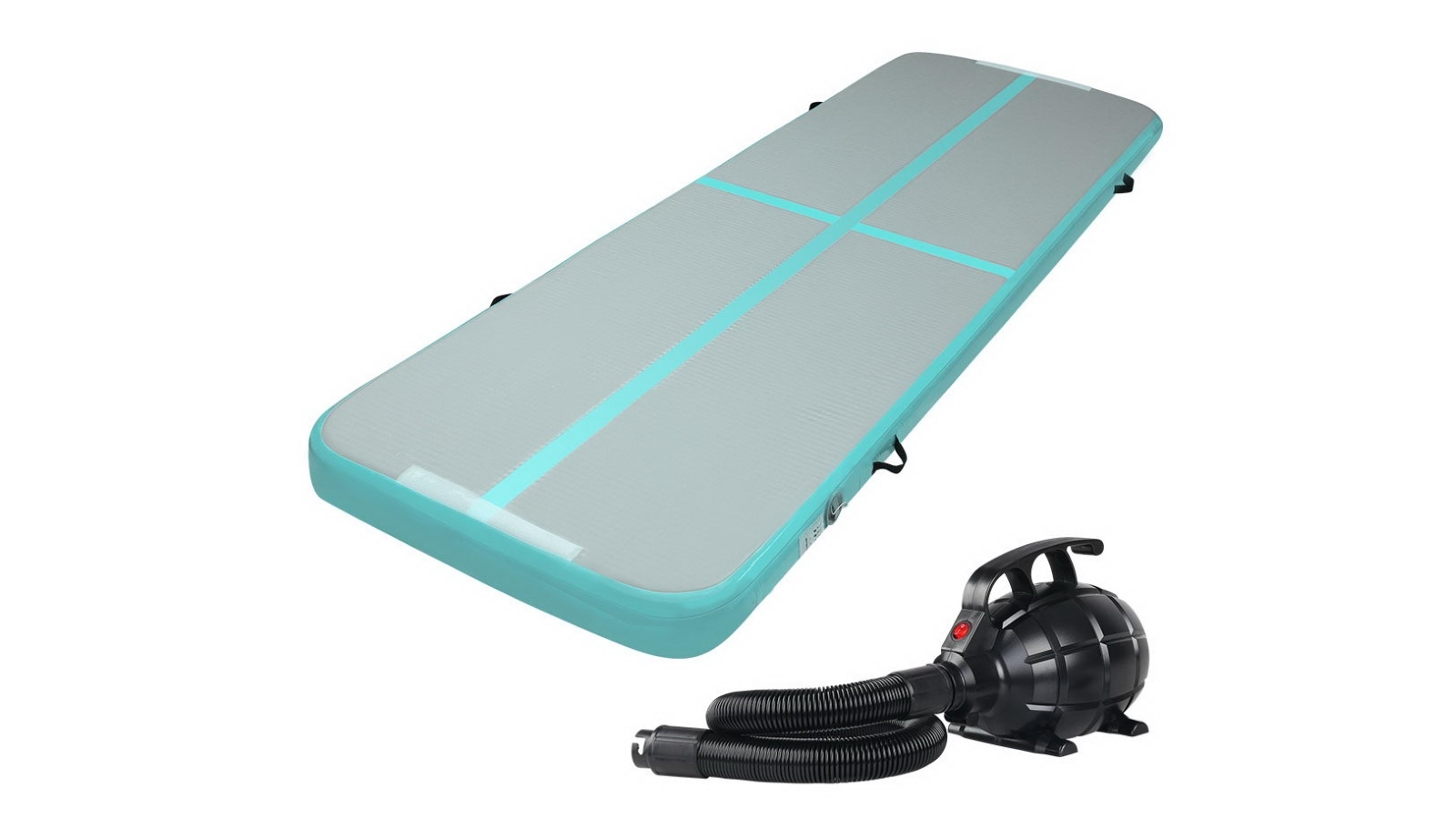 Everfit GoFun 3X1M Inflatable Air Track Mat with Pump Tumbling Gymnastics - Green