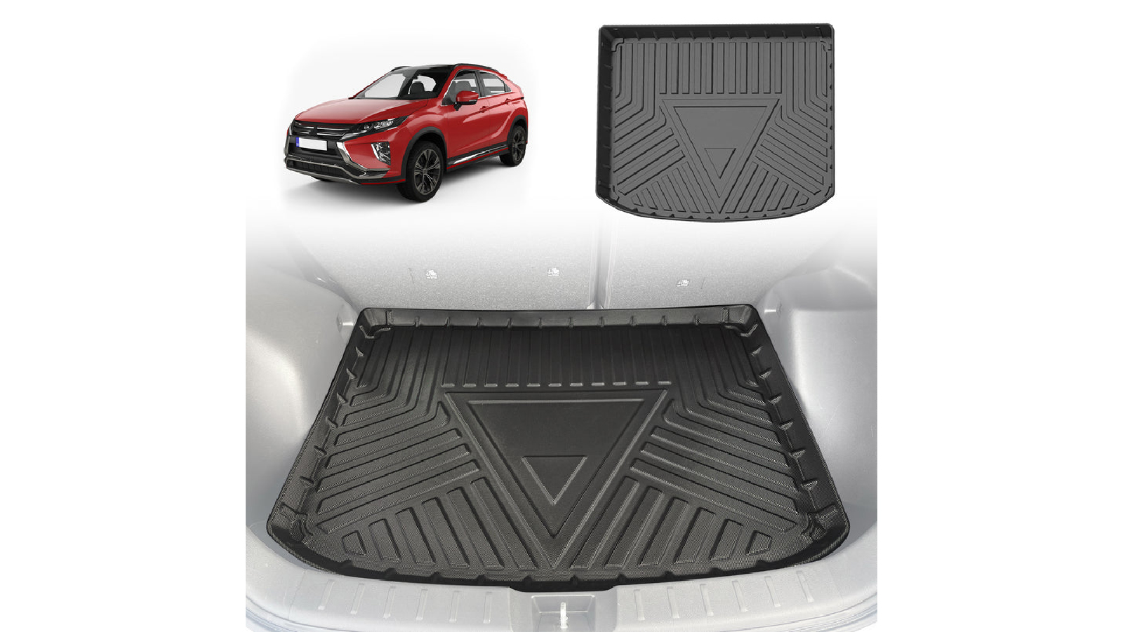 AUSGO Boot Liner Cargo Mat for Mitsubishi Eclipse Cross YA Series 2017-2020