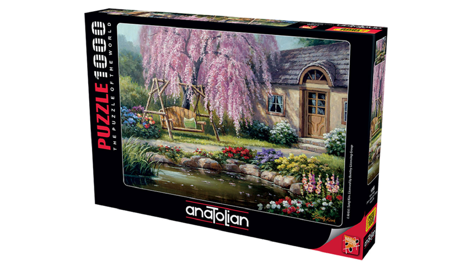 Latestbuy 1000 Piece of Anatolian Cherry Blossom Cottage Jigsaw Puzzle