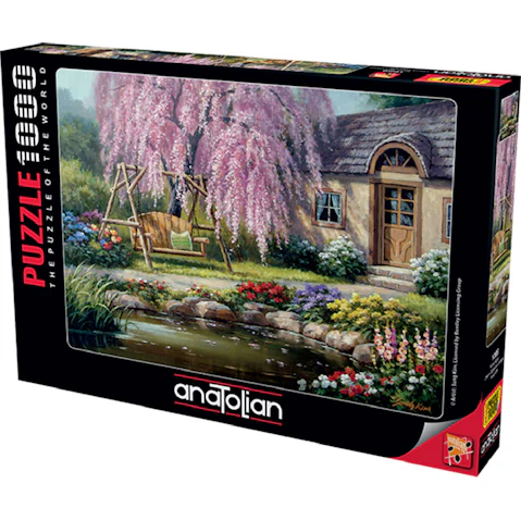 Latestbuy 1000 Piece of Anatolian Cherry Blossom Cottage Jigsaw Puzzle