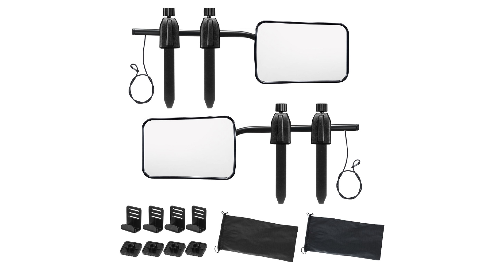2 Towing Mirrors Caravan Car Safety 