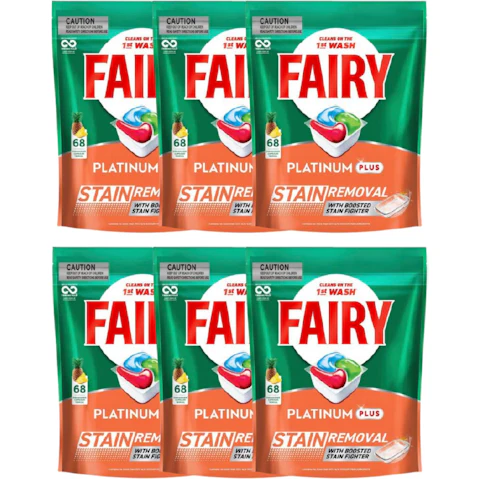 Fairy Platinum Plus x 408 Tropical Dishwasher Tablets