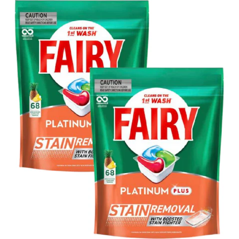 Fairy Platinum Plus x 136 Tropical Dishwasher Tablets