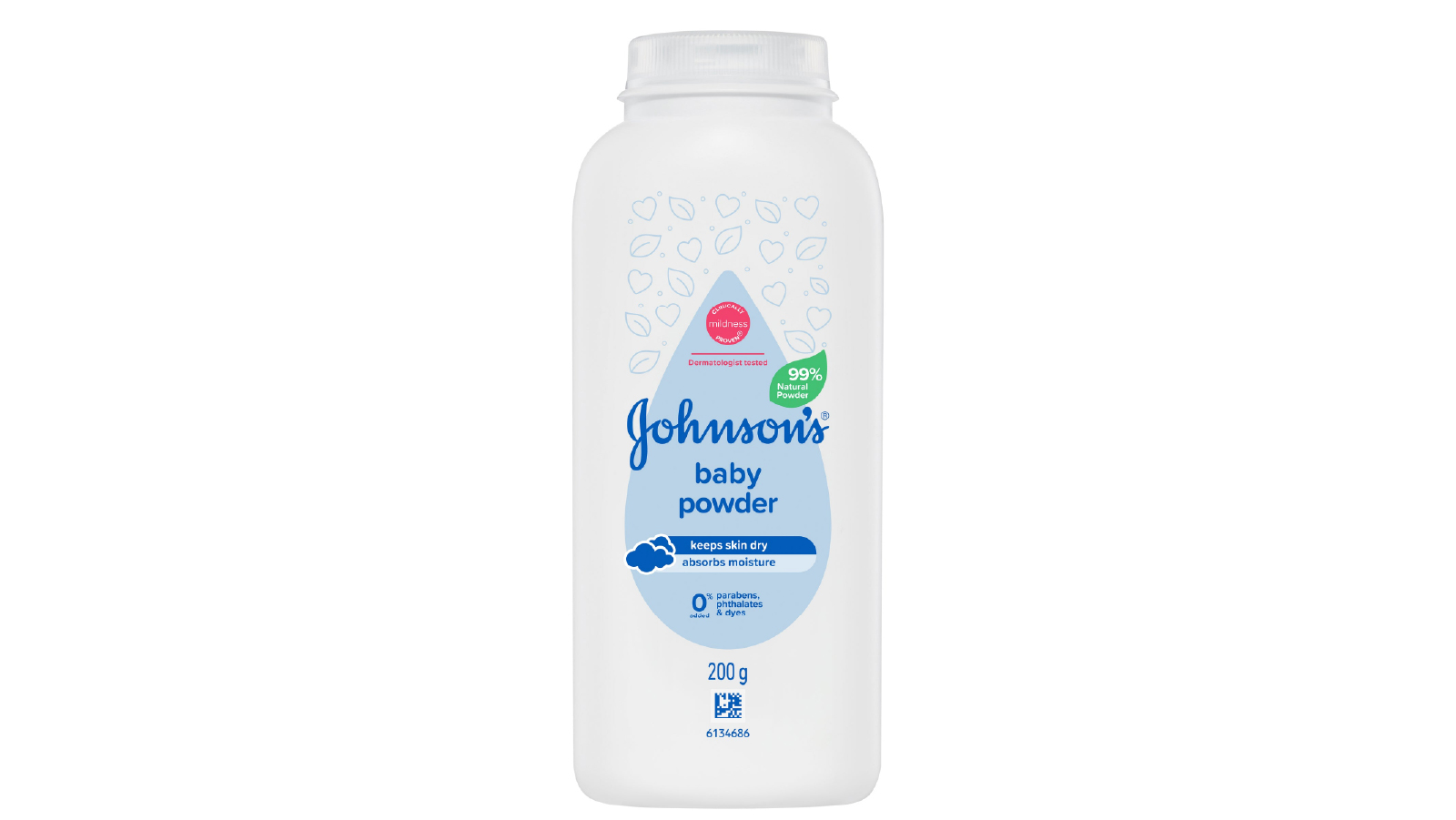 Johnson & Johnson Baby Cornstarch Powder - 200g