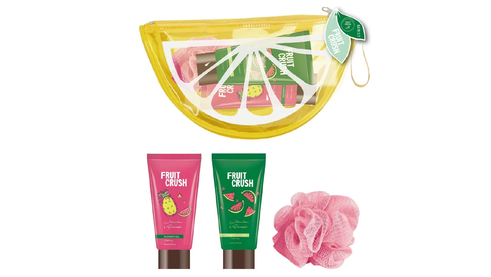 Fruit Crush Pineapple Watermelon Bath Fizzers 3 - 150g