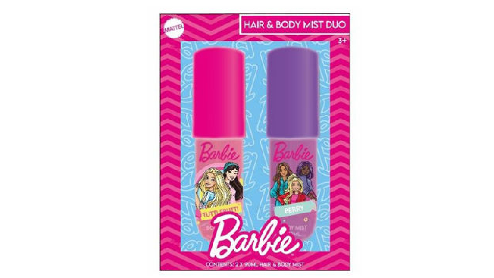 Barbie 2 Pack of Hair and Body Mist Duo - 50ml
