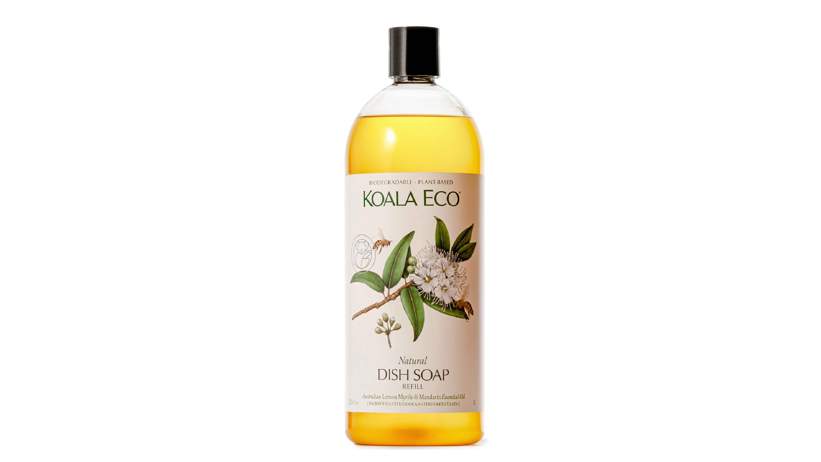 Koala Eco Dish Soap with Lemon Myrtle and Mandarin Essential Oil - 1L