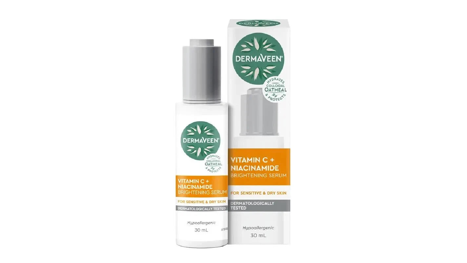 DermaVeen Vitamin C + Niacinamide Brightening Serum - 30ml