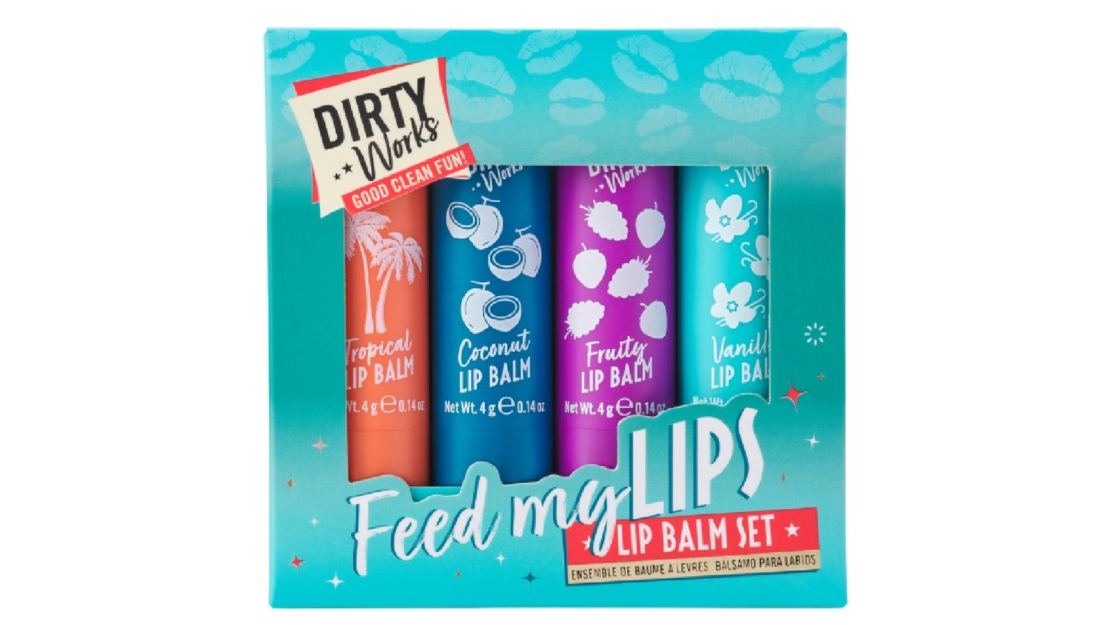 Dirty Works Feed My Lips Lip Balm Set