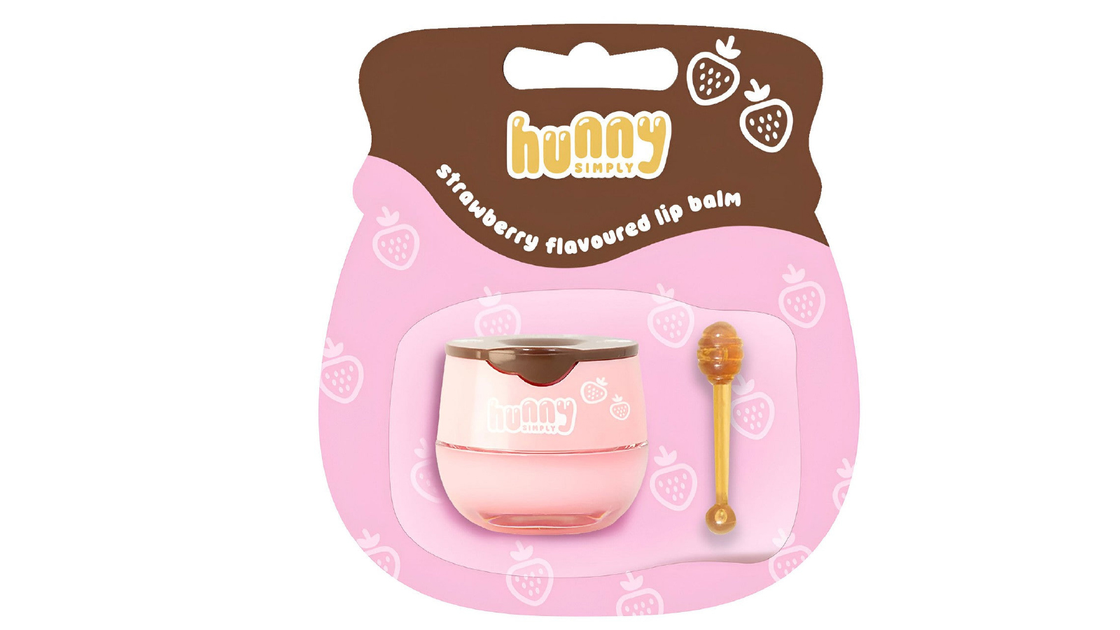 Hunny Simply Strawberry Flavoured Honeypot Lip Balm - 10g