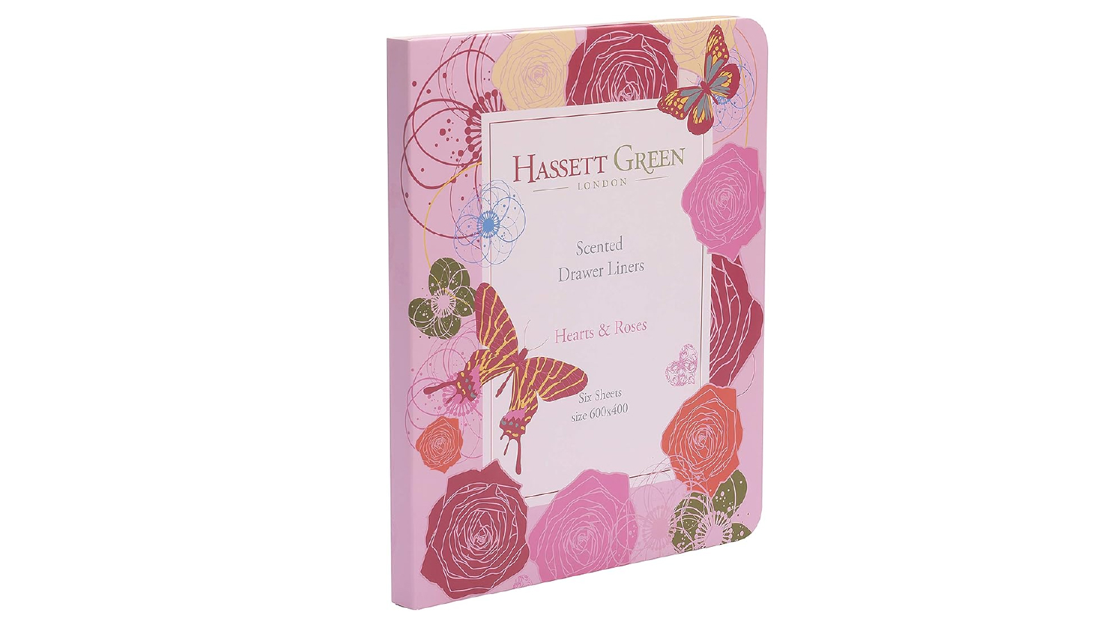 Hasset Green 6 Sheets Rose Geranium Scented Drawer Liners 