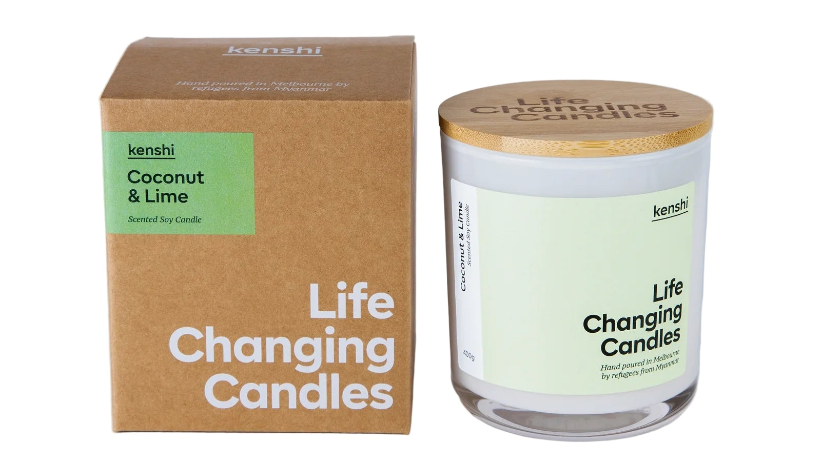 Kenshi Coconut & Lime Scented Candle