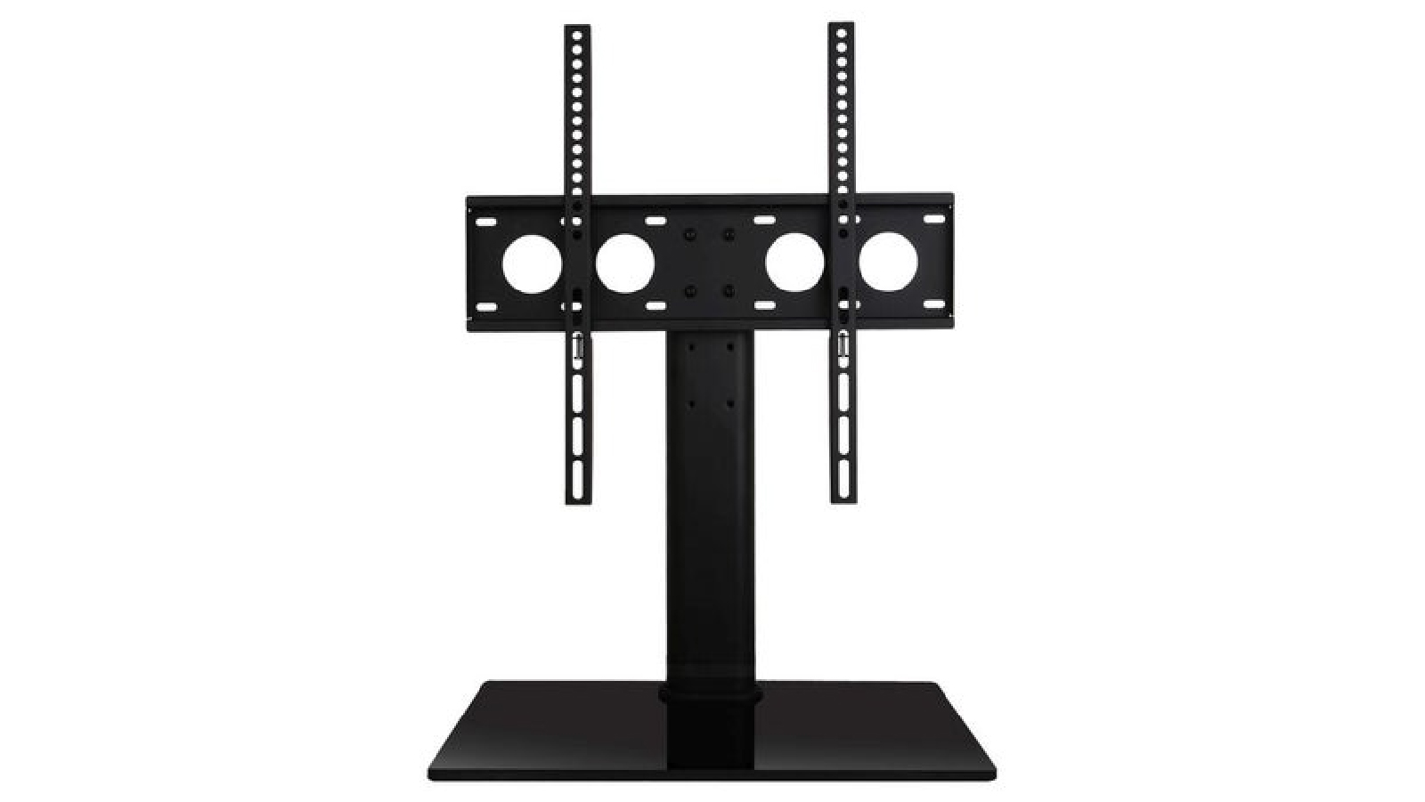 Screenmounts MT303 Economic New Tabletop TV Stand with Height Adjustment - Black