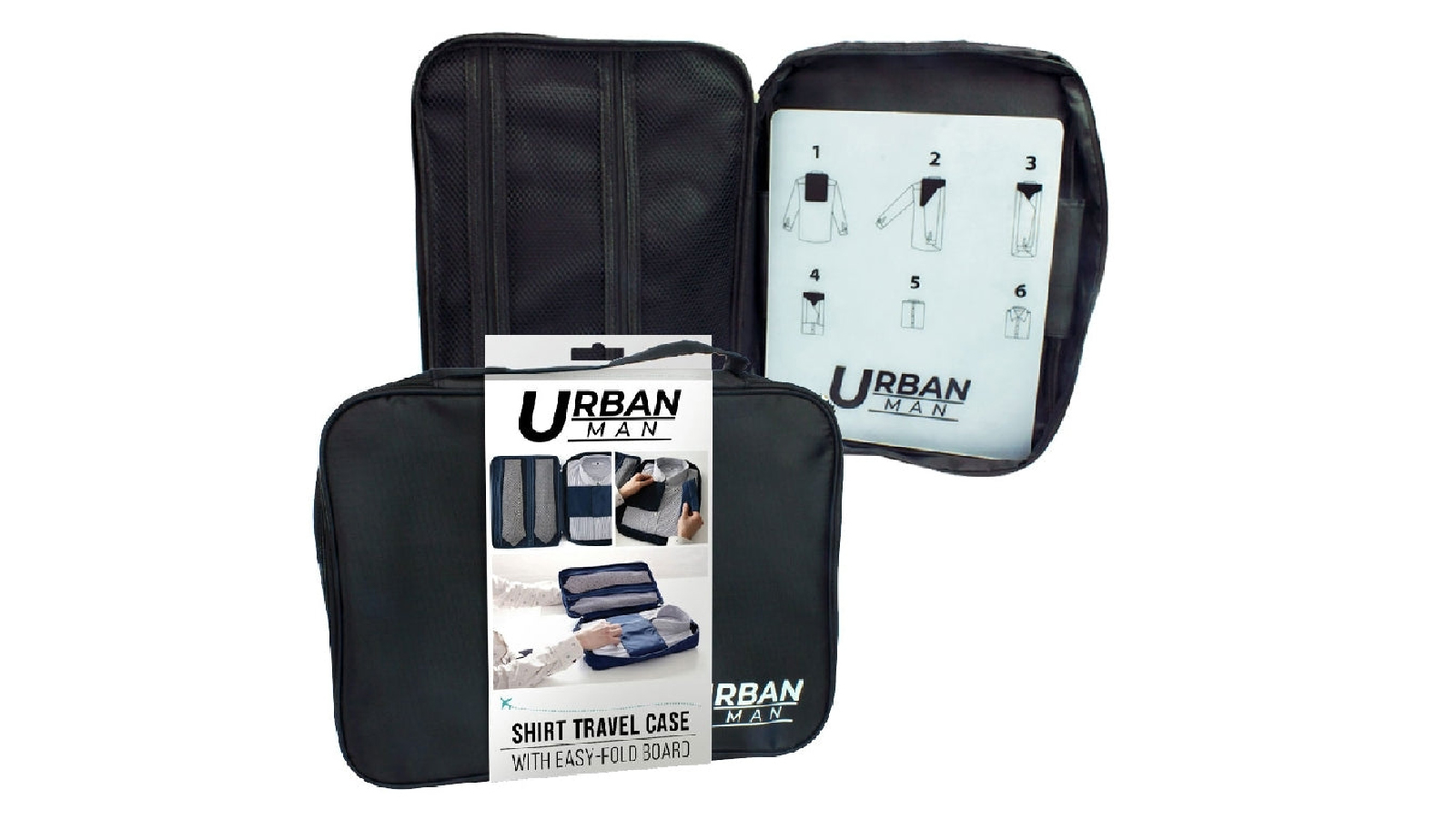 Urban Shirt Travel Bag Case - Black