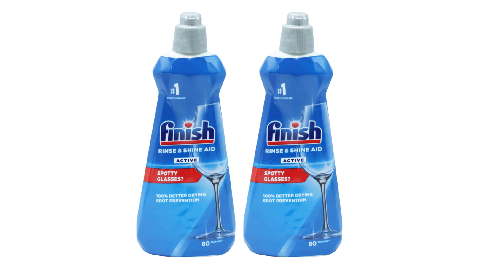 Finish Shine & Dry Regular Rinse Aid 400ml x 2