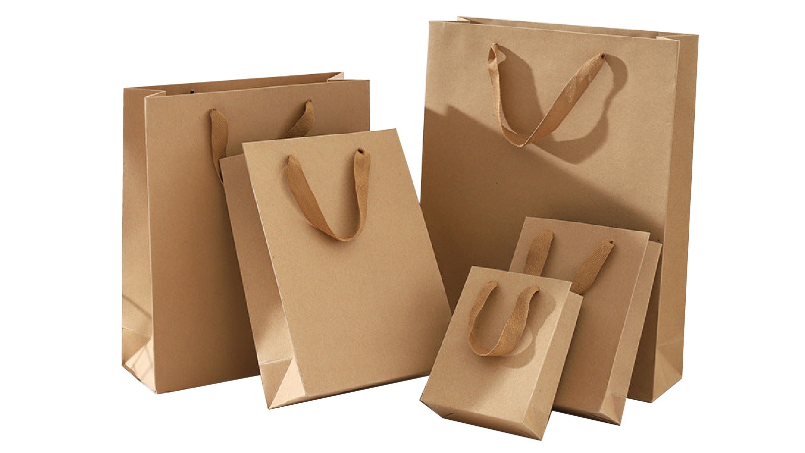 AUPK 24 Pack of Gift Shopping Carry Craft Brown Bag with Handles - 30 x 40 x 10cm
