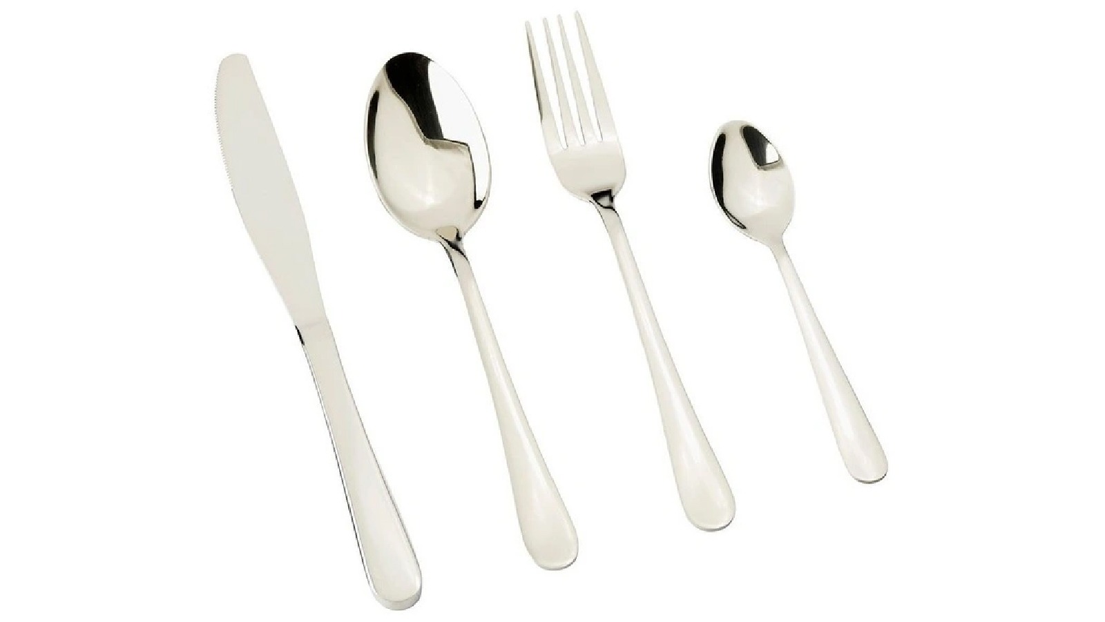 Bread and Butter Set of 16 Piece Stainless Steel Shiny Polish Classic Cutlery