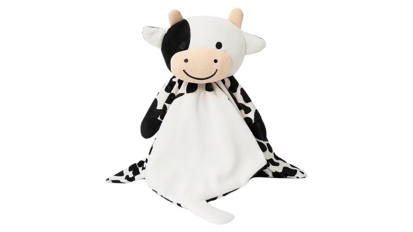 Love By Emi Cow Musical Comforter - Black/White