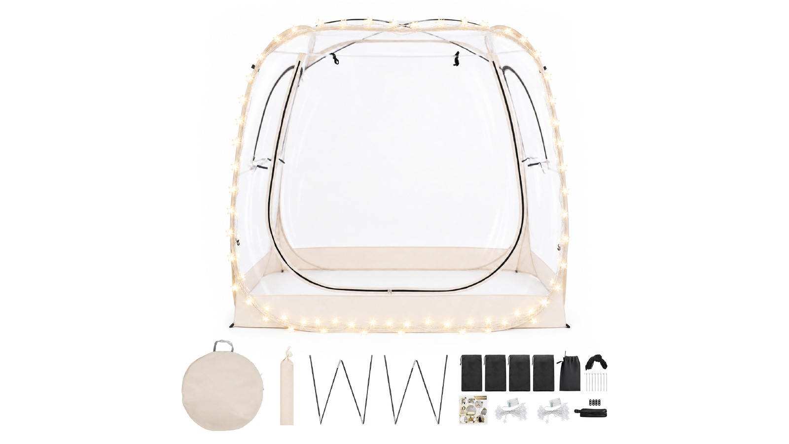 Advwin 2-5 Person Clear Bubble Tent with Windows