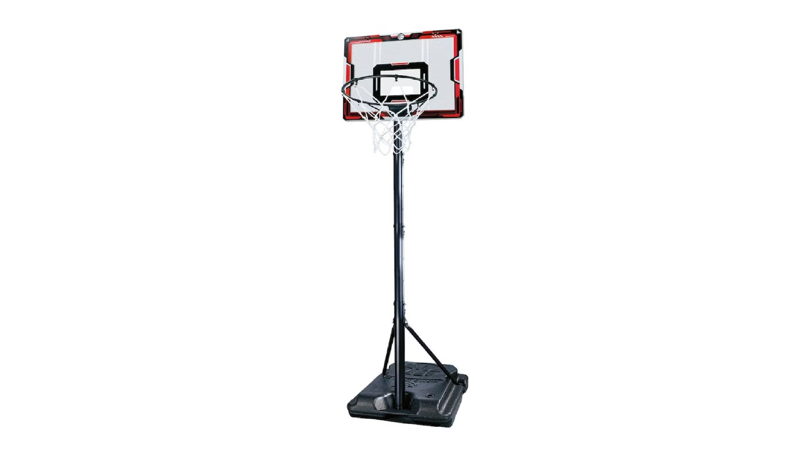 1.3 - 2.4m Portable Height Adjustable Kids Basketball Hoop Stand with Backboard Net Ring Rim Game Set