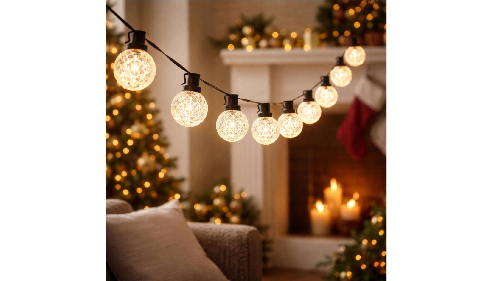 Lexi Lighting	40 LED Globe String Light -Warm White
