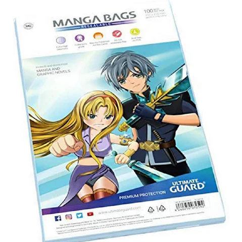 Latestbuy Ultimate Guard Manga Bags Resealable - 100 Piece