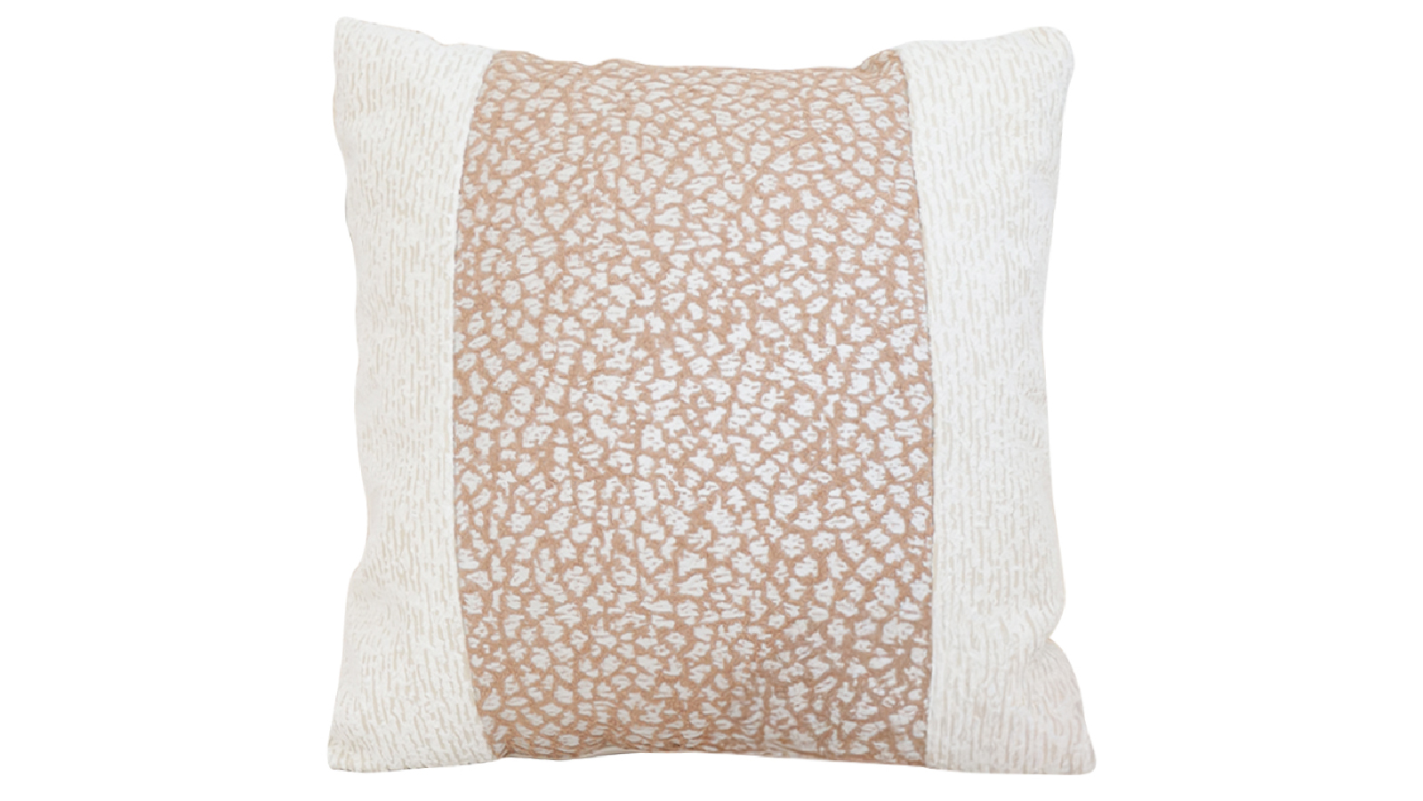 Soga 50cm Modern Beige Color Block Textured Decorative Throw Pillow
