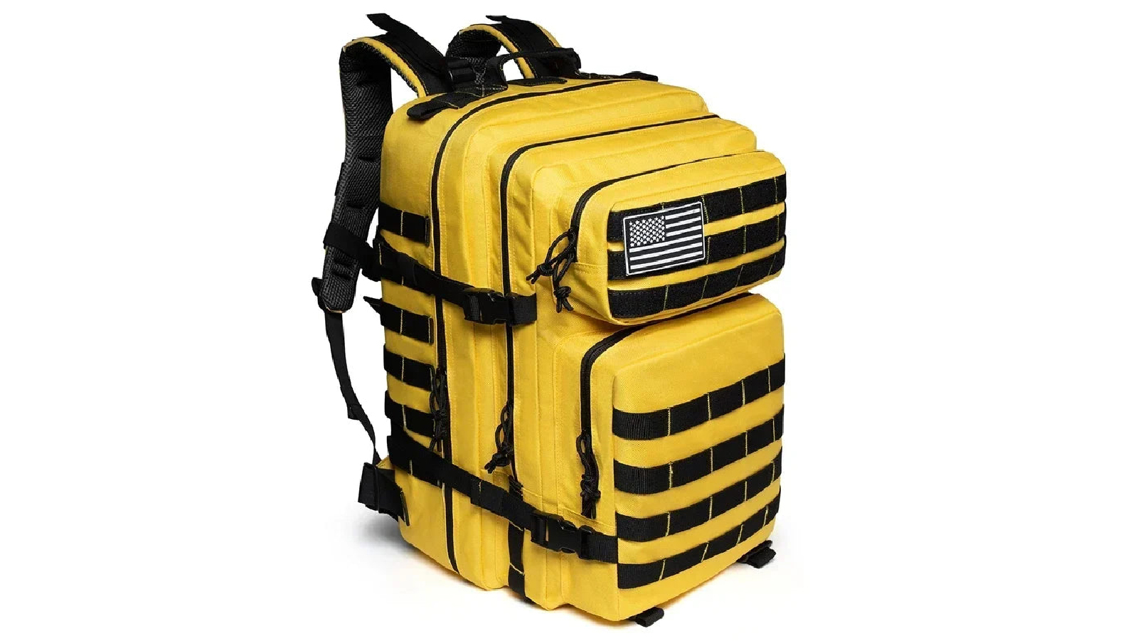 NNEOBA 45L Molle Tactical Fitness Backpack - Yellow