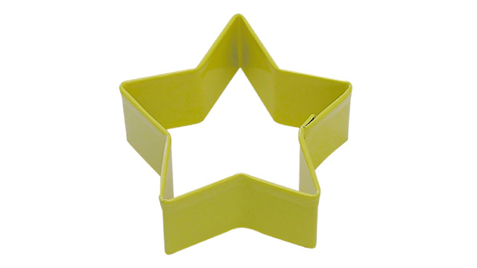 Bakeria Star Cookie Cutter Polyresin Coated Steel Biscuit Bake Mould - Yellow