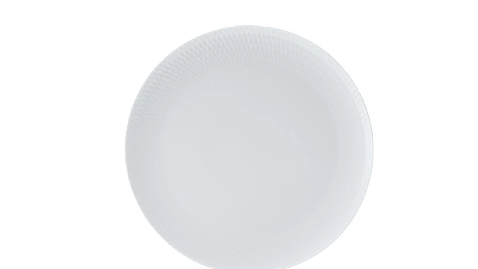 Maxwell and Williams 36cm Porcelain Basics Diamonds Round Plate - White