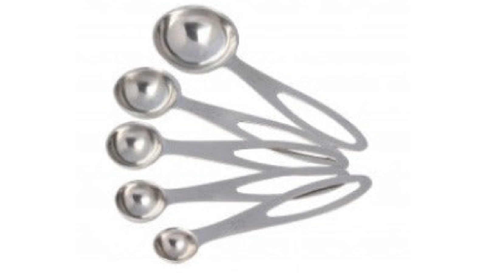 Cuisena 5 Piece of Stainless Steel Measuring Spoons Baking Utensil Set