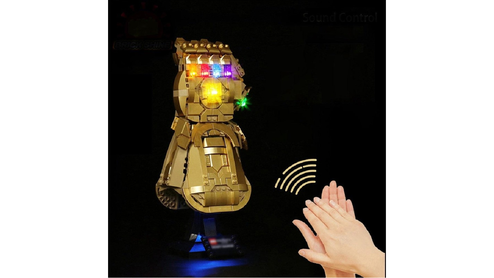 Brick Shine 76191 GC Light Sound Version Kit for LEGO Infinity Gauntlet