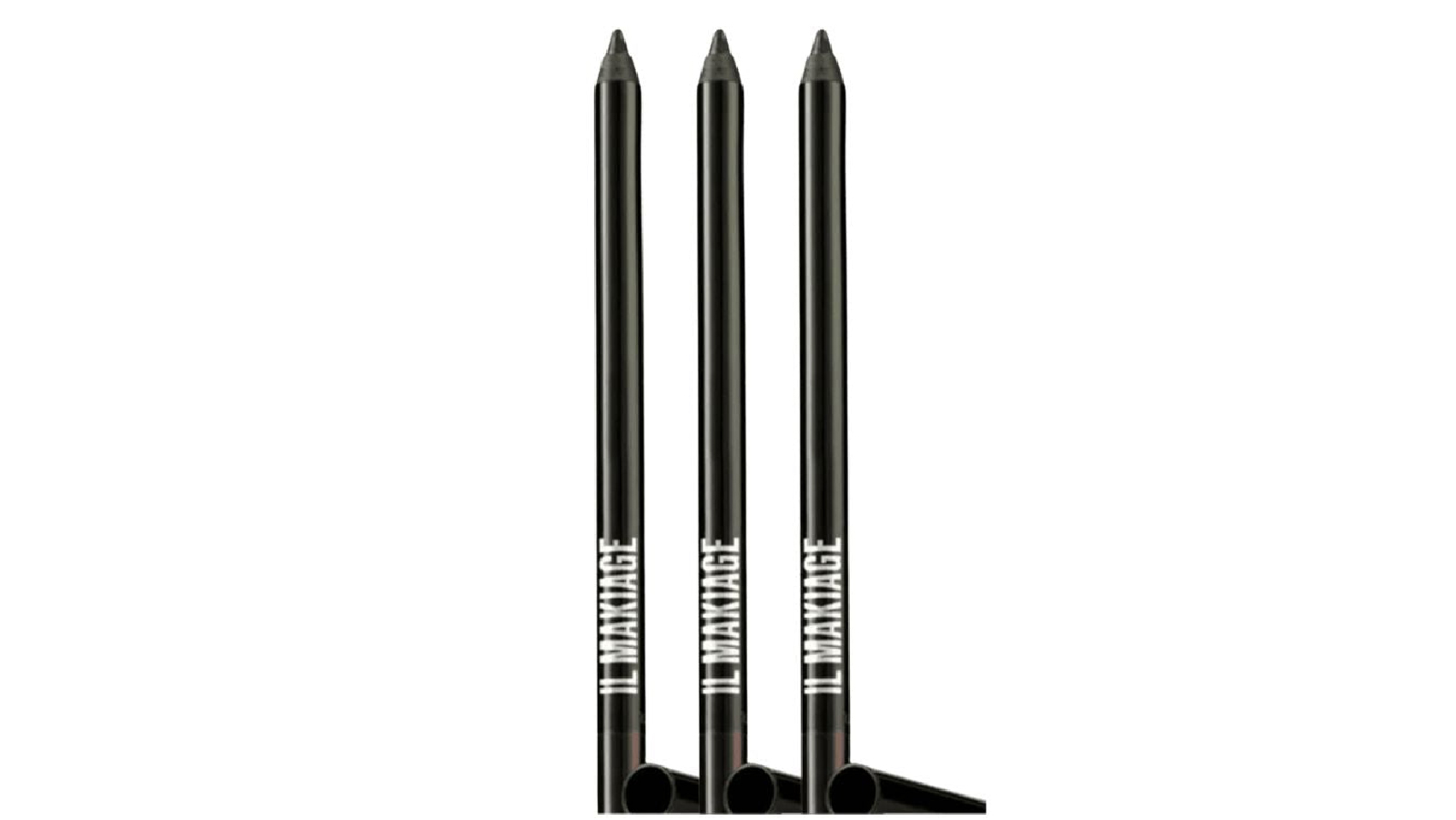 IL Makiage 3 Piece Long wear Intense Pigment Waterproof Pencil Orio - Black
