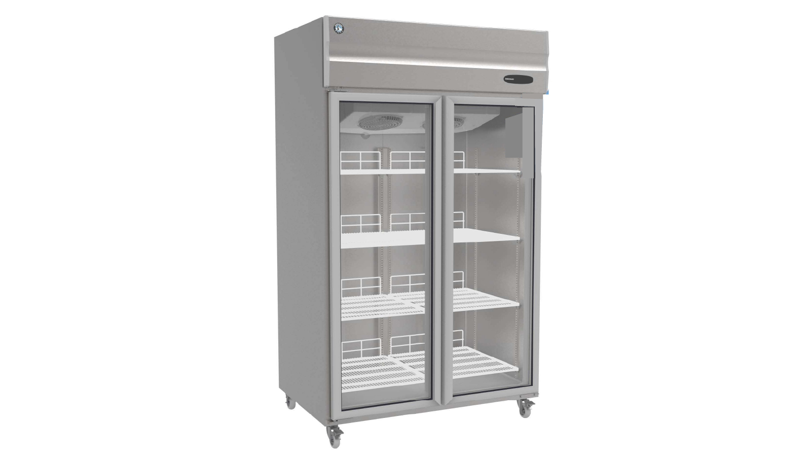 Hoshizaki HR-127-GLASS-DOOR Upright Two Glass Door Fridge - 1119L