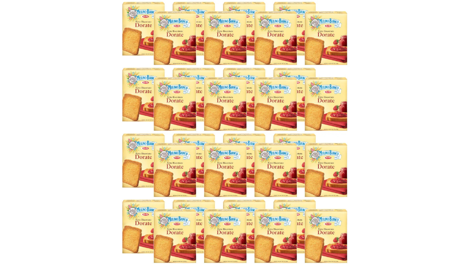Mulino Bianco 32 Pack 315g  Bulk Dorate Rusks 