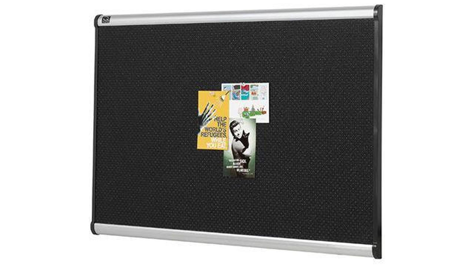 Quartet 120 x 90cm Prestige Fabric Board Foam - Black