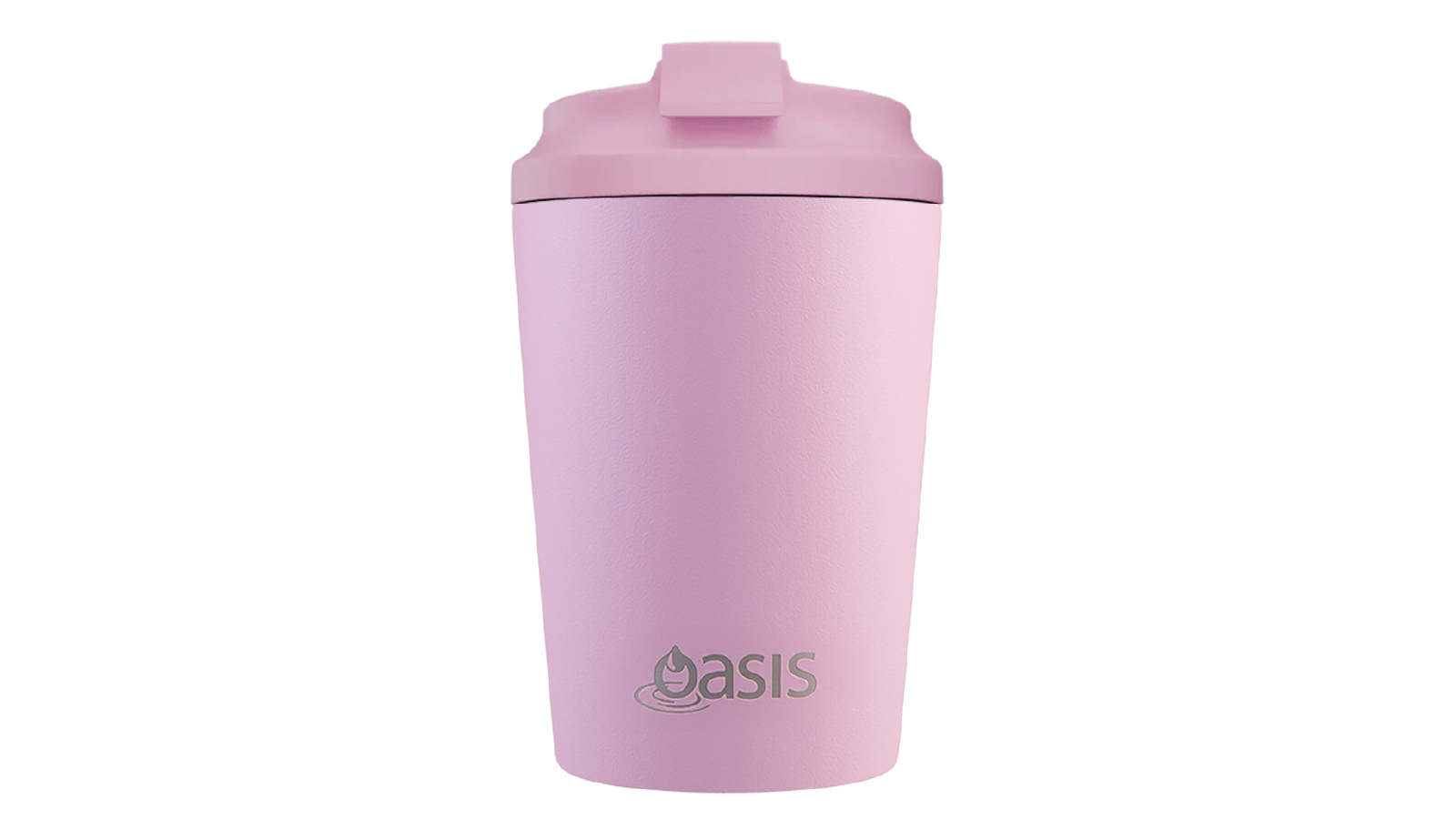Oasis 360ml Ceramic Lined Stainless Steel Double Wall Coffee Cup  - Blush