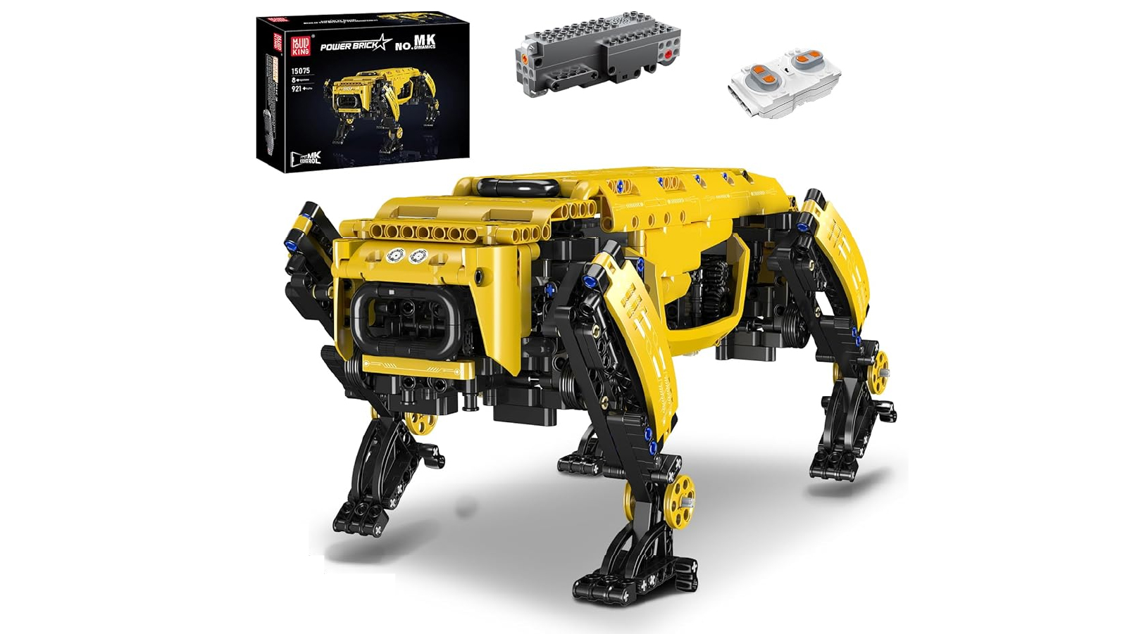 Mould King Creator Robot Remote Control Motorized Yellow Dog Bricks Model Building Blocks Sets 